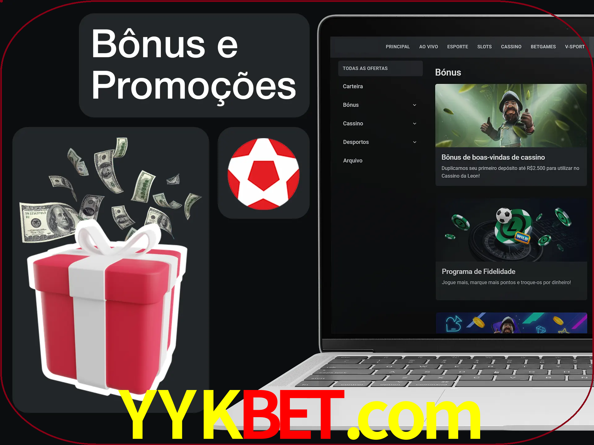Verifique se há novos bônus e promoções.